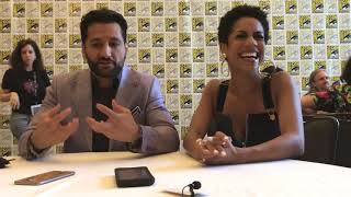 Cas Anvar & Dominique Tipper - The Expanse SDCC 2019 Press Room