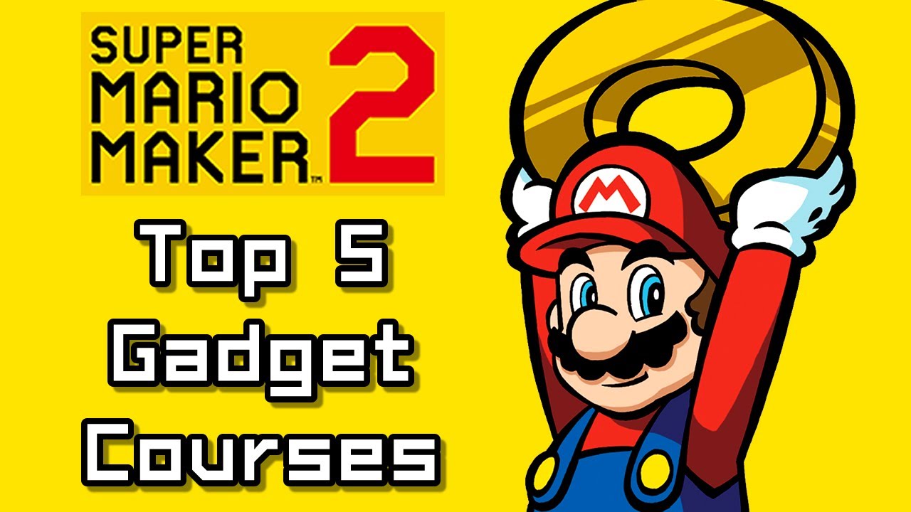 Super Mario Maker 2 Top 5 Newest GADGET Courses (Switch) - YouTube