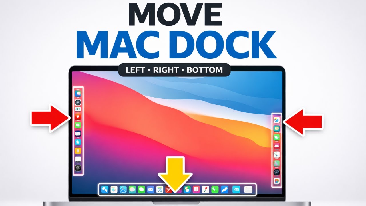 How to Change Dock Position on Mac | Move Dock Left, Right or Bottom ...