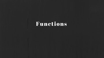 Math 10C:  Functions