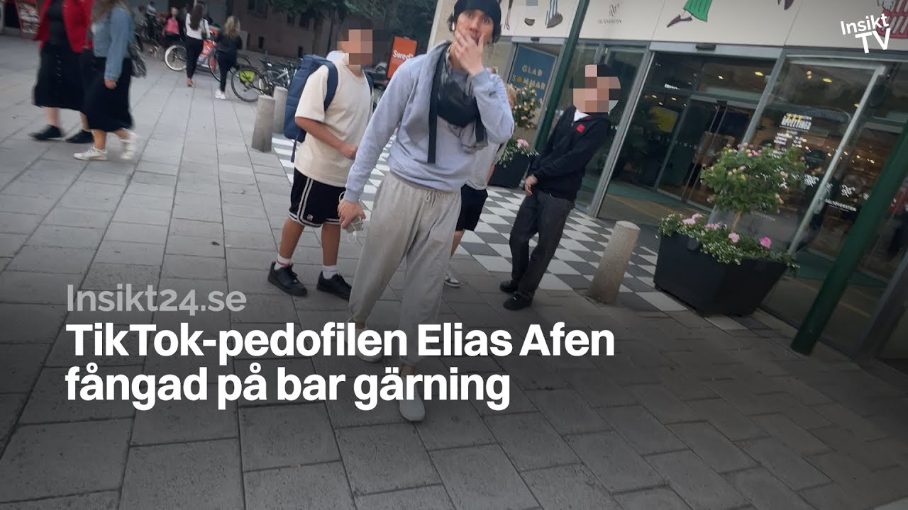 TikTok-pedofilen Elias Afen tagen på bar gärning