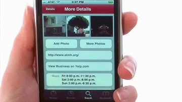 Yelp app - iPhone App Demo by iPhoneAppDemos.tv