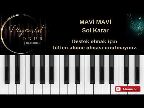 MAVİ MAVİ / SOL KARAR (TELİFSİZ) ALTYAPI KARAOKE  #cover #altyapı #karaoke #ibrahimtatlıses