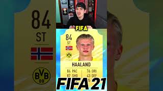 Evoluzione di HALLAND dal Primo FIFA fino FIFA 23