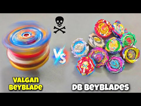 valgan beyblade vs all db #beyblades fight | heavy battle !