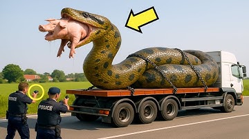 RESCUE TEAM SAVES PIG SWALLOWED BY DEADLY GIANT PYTHON