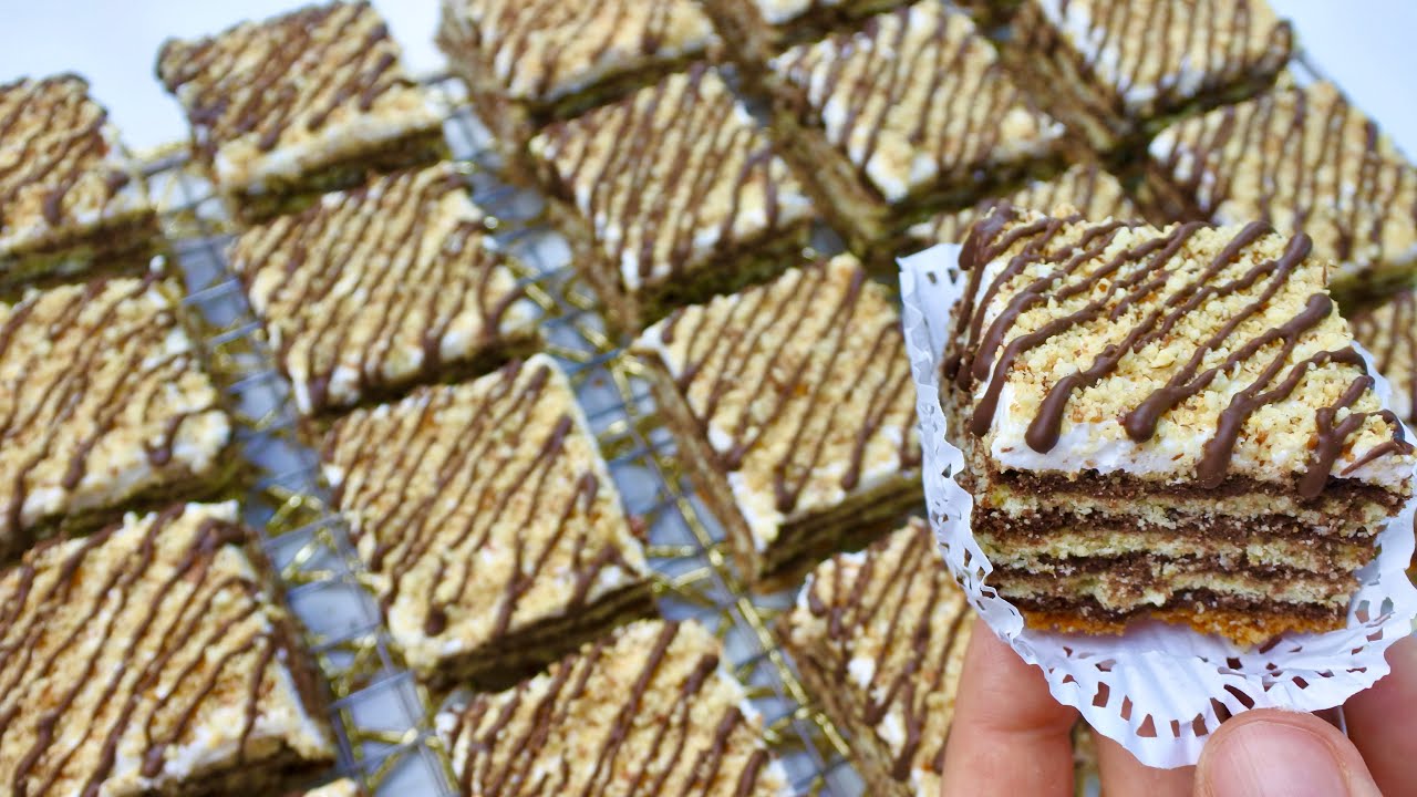 حسبوها باتيسري💥قاطو الطبقات بحلوة الترك والكاوكاو  خلطي وطيبي على ضربة تذوب فالفم بكمية كبيرة