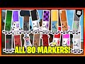 How to get ALL 80 BADGES + MARKERS in FIND THE MARKERS || Roblox