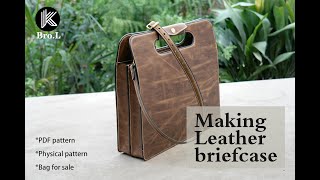 Leather Briefcases for Men & Women, messenger bag, laptop bags, bag making, messenger bag pattern screenshot 1