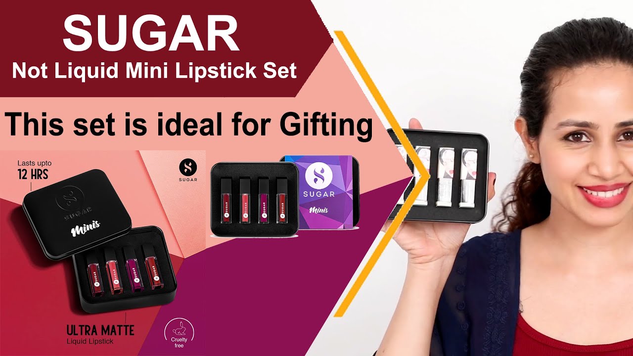 Sugar Mini Lipstick Set Of 4 Sugar Lipstick Lipstick Set Liquid Sugar Mini Lipstick Set Of 4 Sugar Lipstick Lipstick Set Liquid
