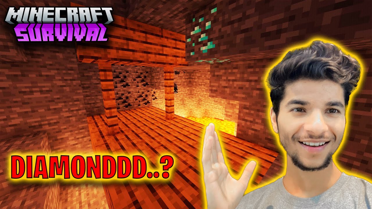 CAN I FIND DIAMONDS IN SECRET CAVE | Minecraft Survival Series DAY 3 ...