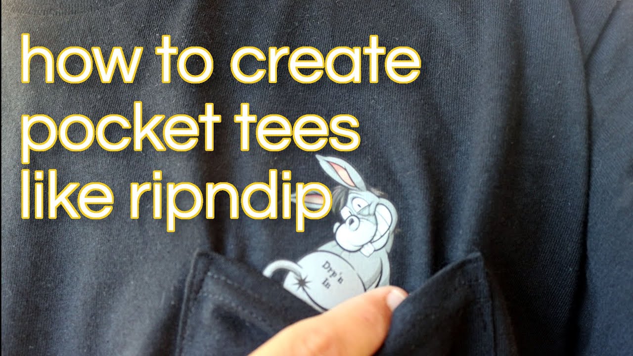 How To Make Pocket T Shirts Like Rip & Dip - YouTube