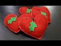 DIY Felt Heart Ornament