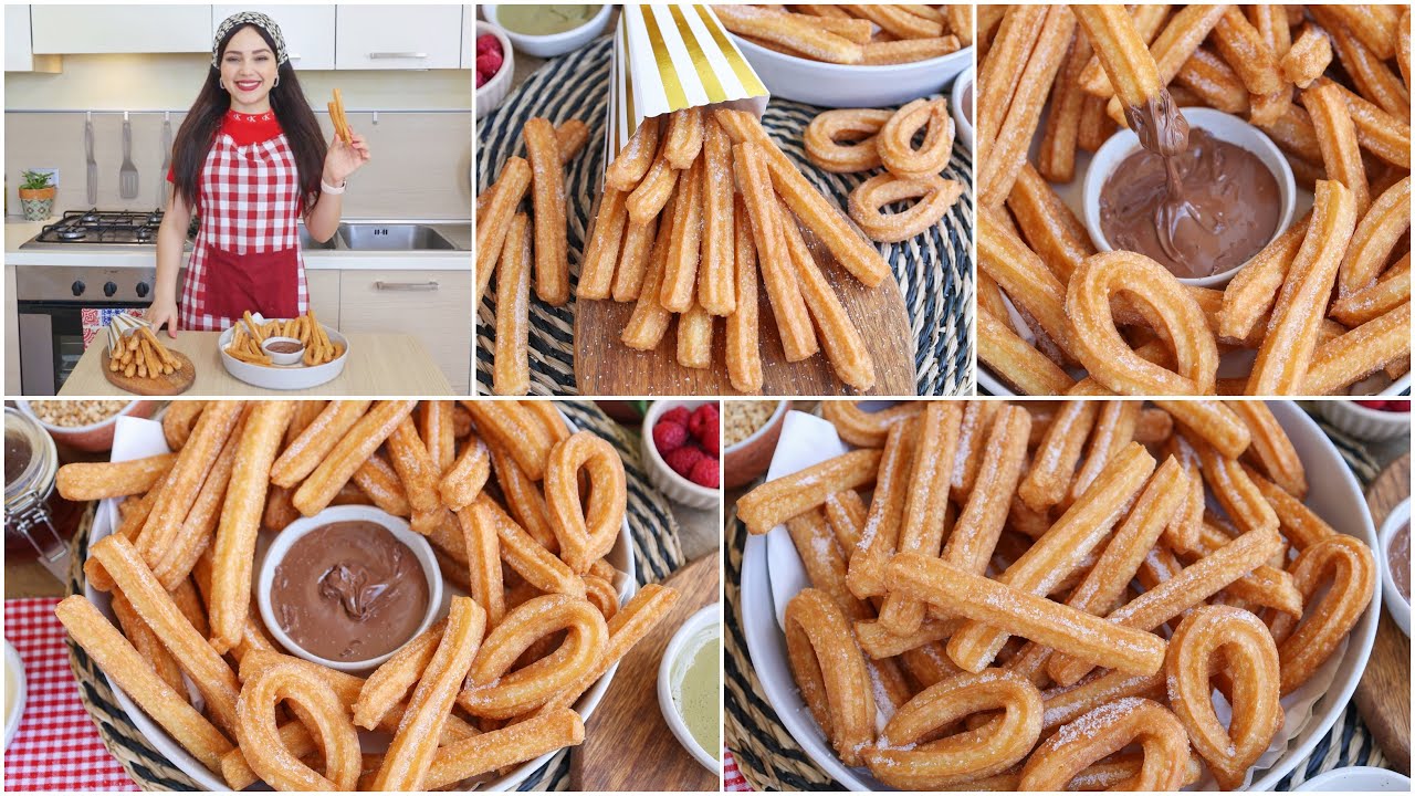 التشوروز المقرمش بكل تفاصيله خفيف وسهل التحضير بشكلين مختلفين من أروع مايكون❤️Churros