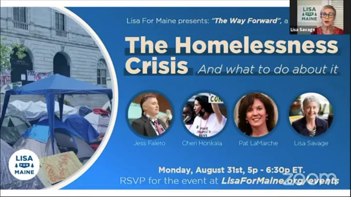 Lisa for Maine: Homelessness webinar with Cheri Ho...