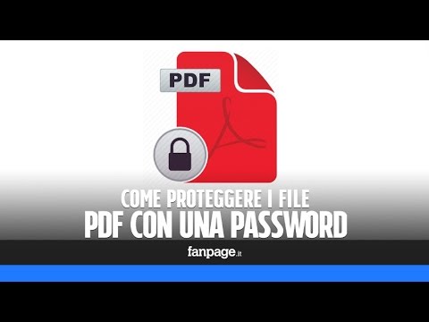 Proteggere i PDF con una password in OS X