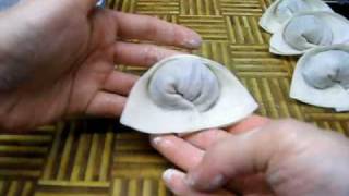 包菜肉雲吞方法(簡單靚仔版) How to fold a Wonton, Wrapping ... 