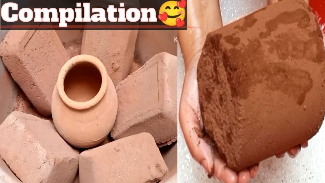 ASMR|Extremely Satisfying Red Dirt Crumbling ASMR|Relaxing Sounds For Sleep,Stress Relief & Focus☺️🥰