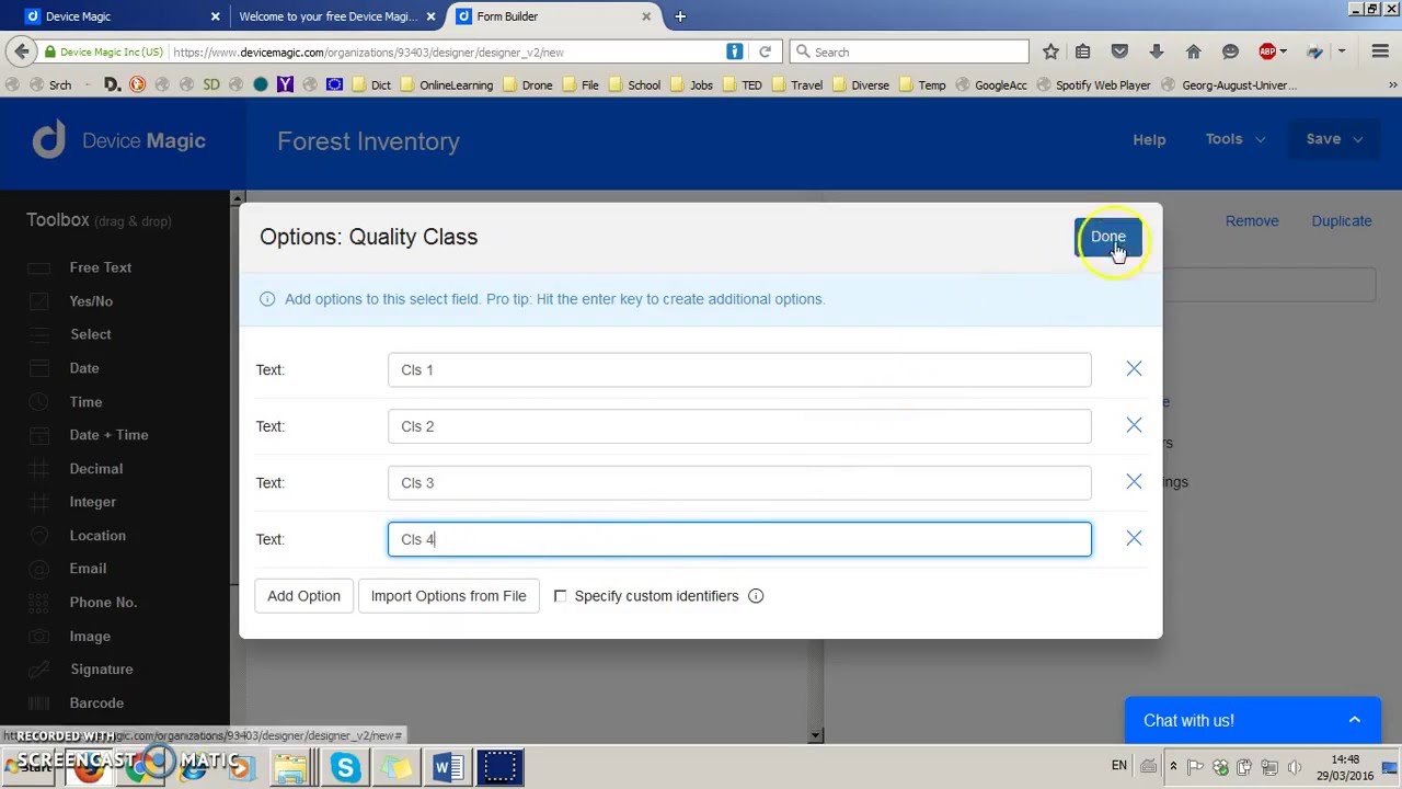 Create simple form with Device Magic for mobile device