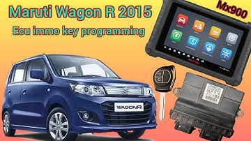 Maruti Suzuki Wagon R 2015 🆔 46 new immo new key ecu programming by AUTEL MX900 WORK Dun