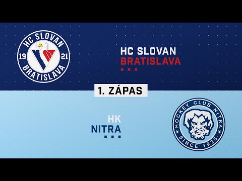 1.zápas finále HC Slovan Bratislava - HK Nitra HIGHLIGHTS