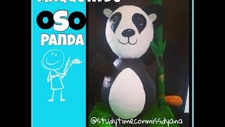 Oso Panda Panda Bear Maqueta Parte 1