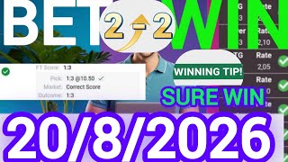 Correct Score Tips & Predictions Today | 20/8/2026| Expert Football Bets & Sure tips screenshot 4
