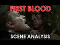 FIRST BLOOD film/scene analysis - Rambo hunts the cops