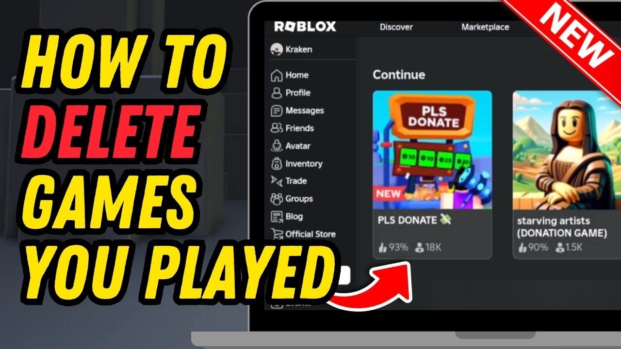 How To Delete Games You Played On Roblox 2026 UPDATED YouTube 
