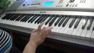 Video thumbnail of "Reyna tocando La abeja miope en teclado"