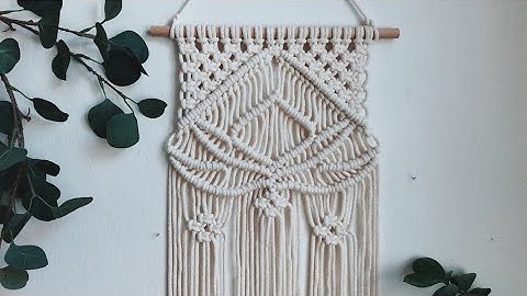 LOTUS FLOWER macrame wall hanging tutorial || Easy beginner DIY