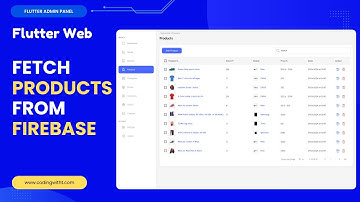 E-Commerce Admin Panel with Flutter | Product Management, Sorting, and Deleting