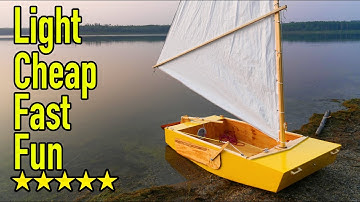 DIY Plywood Sailboat Full Build Part 2- Making the Rudder, Leeboard, and Mast. PD Racer