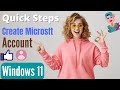 How to Create Microsoft Account Windows 11 | Create Microsoft Account 2024 | eTechniz.com 👍