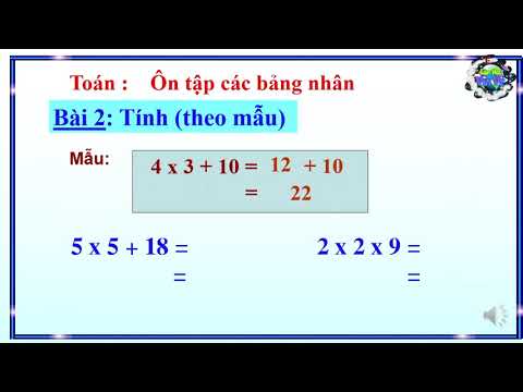 Video Lớp 3 - Môn: Toán - Bài: ÔN TẬP CÁC BẢNG NHÂN (Thứ 3,... - YouTube