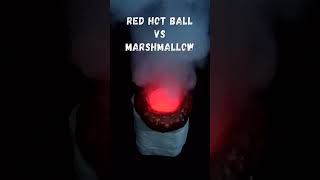 Red hot ball vs Marshmallow ✅ #satisfying #experiment #science #coconutmall #asmr #redhotball