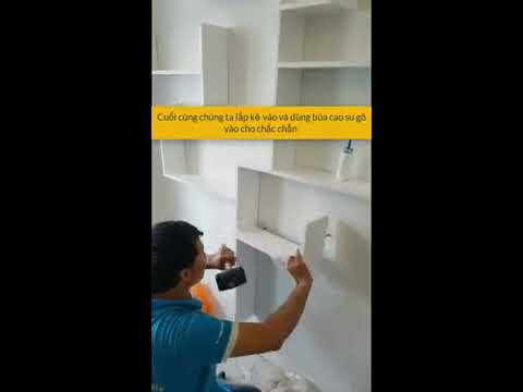 Video Hướng dẫn chi tiết cách lắp kệ treo tường đơn giản và... - youtube