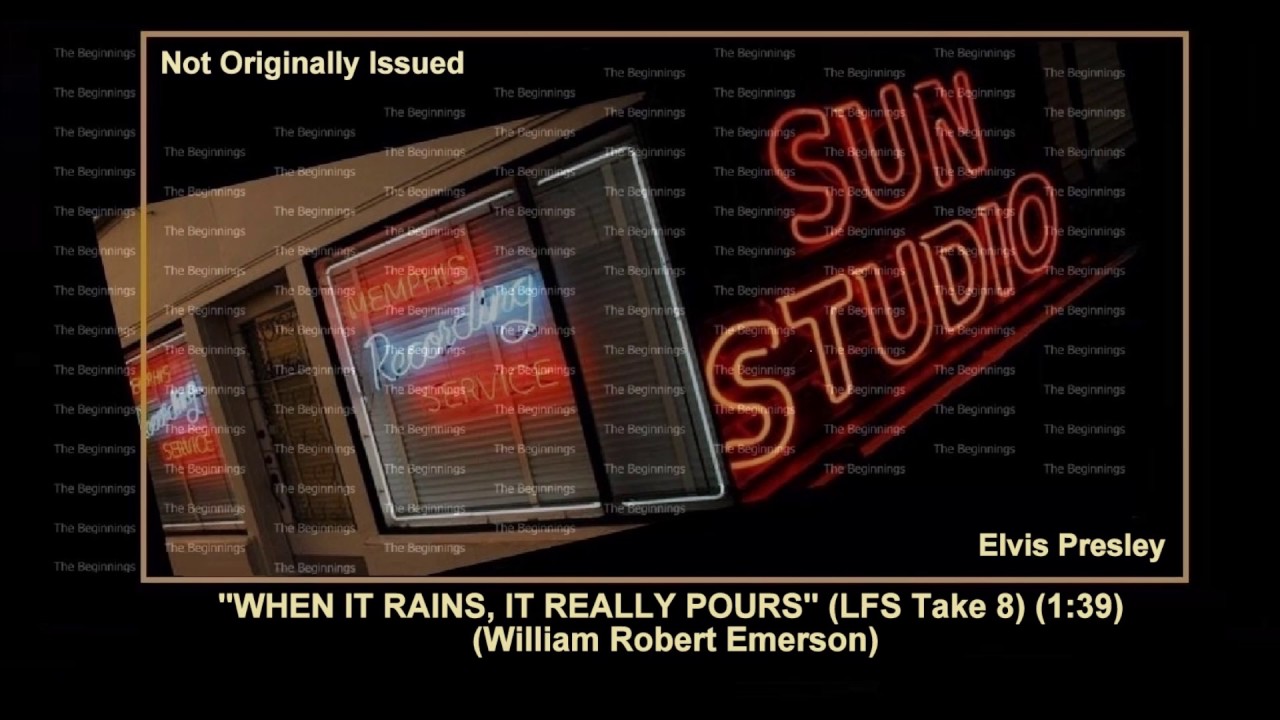 (1955) Sun ''When It Rains, It Really Pours'' (LFS Take 8) Elvis Presley 