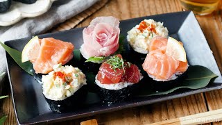 【おつまみのっけ寿司】父の日のおもてなしに♪にぎらずに作れる簡単お寿司！