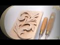 Carving greek style acanthus leaf  wood carving school