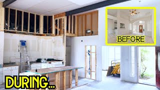 Million Dollar Open Floor Plan Using Massive Steel Beams House Remodel Part 4 by Rebuilder Guy 38,582 views 3 years ago 10 minutes, 58 seconds