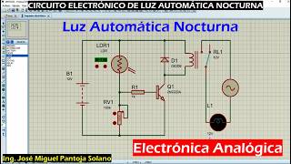 SIMULATION 5.2 PROTEUS Automatic Night Light Electronic Circuit
