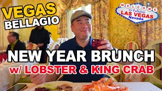 The NEW YEAR Brunch Buffet with Lobster & King Crab! 'Jasmine' at The Bellagio, Las Vegas