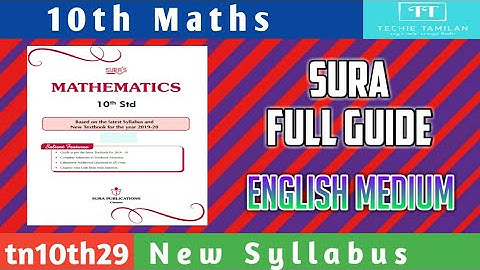 10th Maths SURA Guide (English Medium)