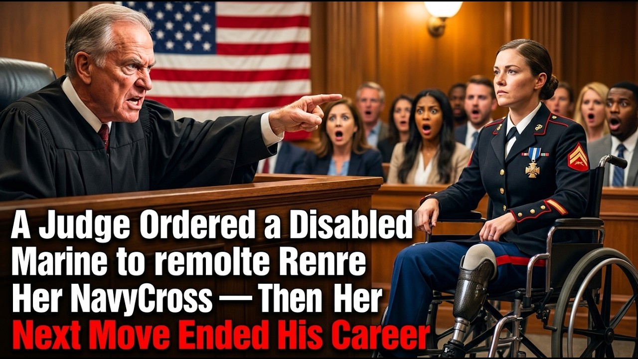 A Judge Ordered a Disabled Marine to Remove Her Navy Cross — Then Her Next Move Ended His Career