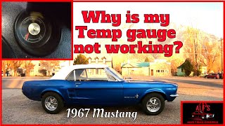 Coolant Temp Sender  Diagnostic  Replacement  1967 Mustang