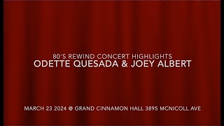Odette Quesada &amp; Joey Albert&#39;s 80&#39;s Rewind Highlights in TORONTO 2024