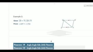 Triangle Congruence ASA & AAS