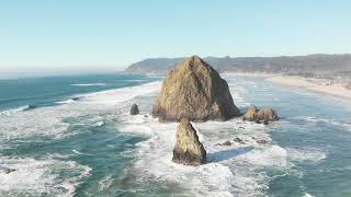 Have Drone Will Travel - Cannon Beach Haystack Rock
