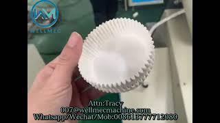 Automatic Paper Cup Cake Tray Making Machine, Paper Muffin Cups Baking Paper Cup Forming Machine